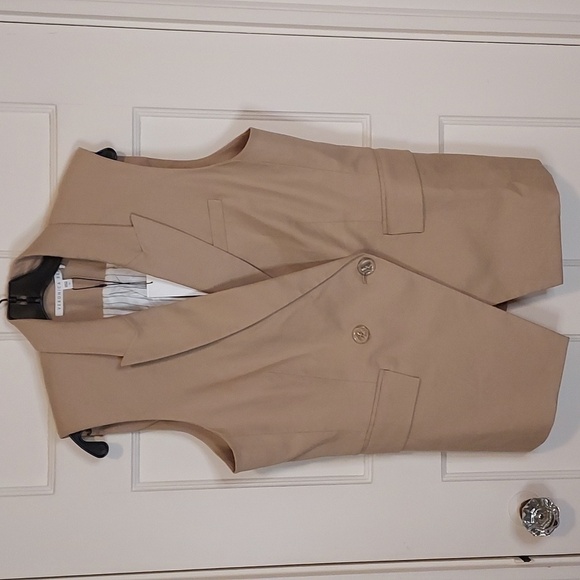 Veronica Beard Anouka Linen Blend Vest - Picture 3 of 12